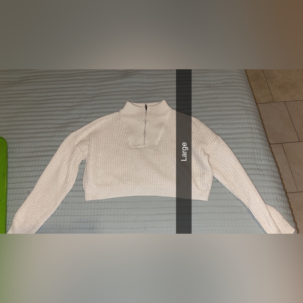 Large knit sweater